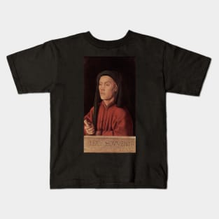 portrait of a young man 1432 - Jan van Eyck Kids T-Shirt